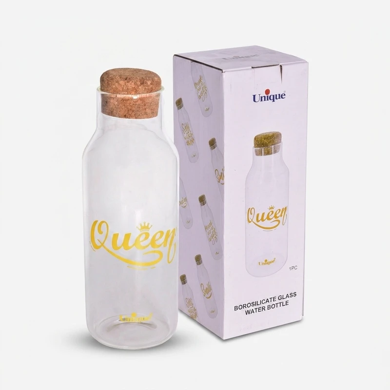 بطری آب یونیک طرح QUEEN کد 3071 گنجایش 1.03 لیتر