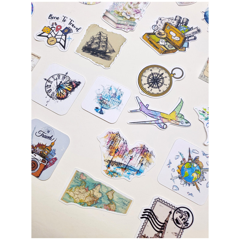 کارت پستال مدل Time to travel بولت ژورنال و اسکرپ بوک