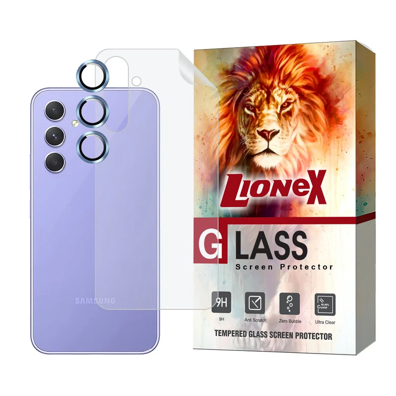 محافظ پشت گوشی لایونکس مدل MTBRINGL مناسب برای گوشی موبایل سامسونگ Galaxy A54 به همراه محافظ لنز