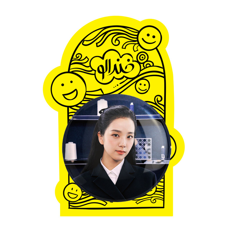 آینه جیبی خندالو طرح جیسو گروه بلک پینک Black Pink مدل تاشو کد 16760