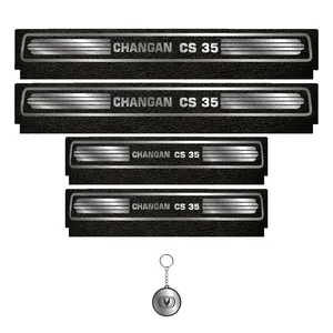 برچسب پارکابی خودرو لندمون کد LM100 MS مناسب برای چانگان C S35 مجموعه 4 عددی به همراه جاکلیدی