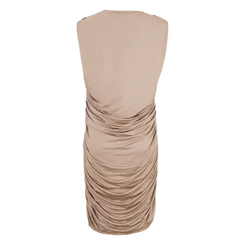 پیراهن زنانه سرژه مدل 205477 رنگ کرم