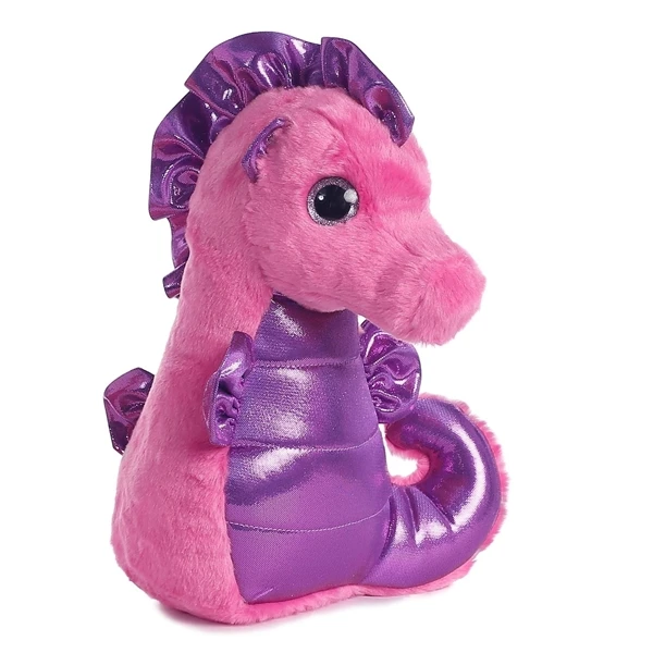 عروسک آرورا طرح اسب دریایی مدل Aurora Seahorse کد SZ11/734 ارتفاع 30 سانتی‌ متر
