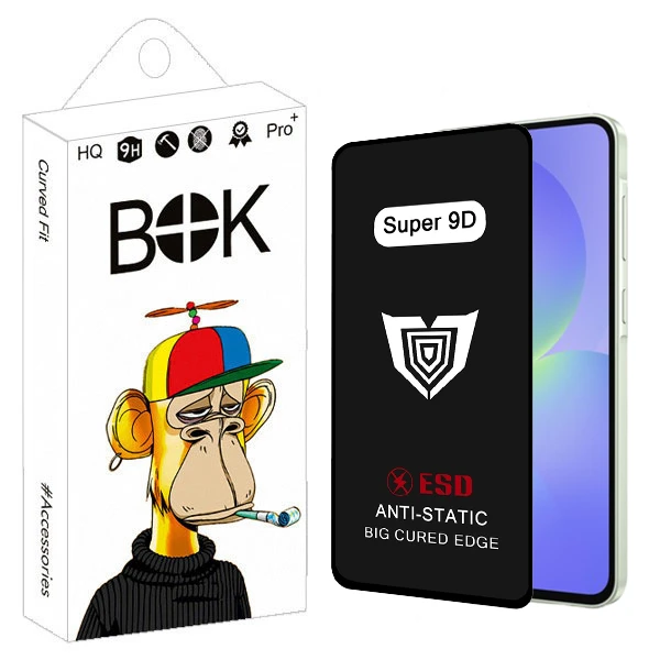 محافظ صفحه نمایش بوک مدل Super 9D View مناسب برای گوشی موبایل سامسونگ Galaxy s24 fe / a36