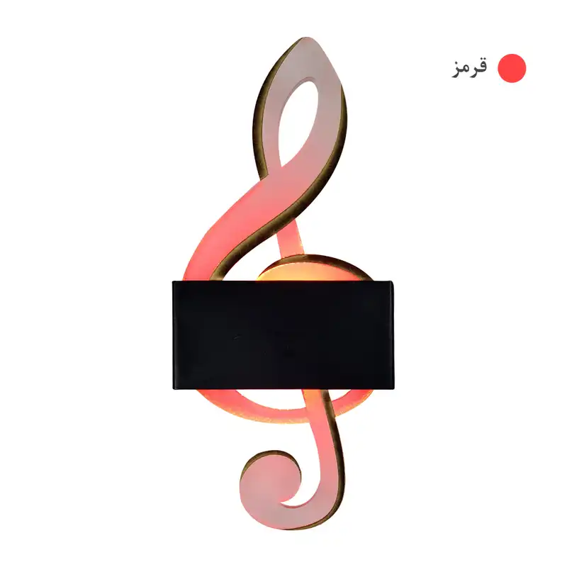 چراغ دیواری پارس لومن مدل شبخواب طرح ملودی کد glass