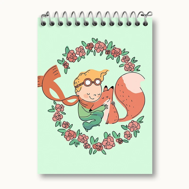 دفتر یادداشت 50 برگ خندالو مدل شازده کوچولو کد 1828