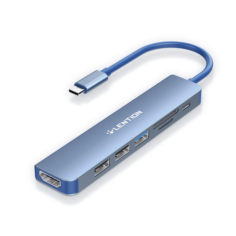 عکس شماره 3 : هاب 6 پورت usb-c لنشن مدل ce18-hcr
