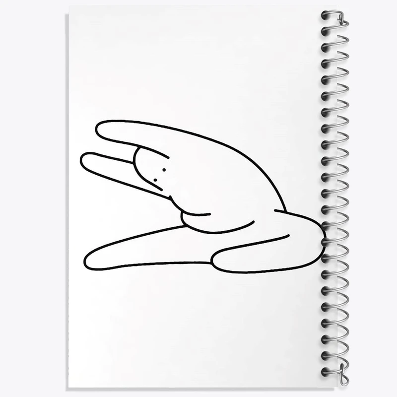 دفتر نت موسیقی 50 برگ خندالو مدل تنبل خسته کد 29416