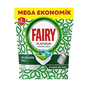 قرص ماشین ظرفشویی فیری مدل Platinum بسته 81 عددی