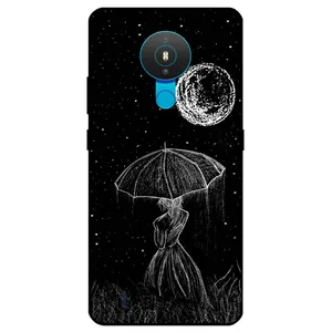Megafone Girl and Moon 1369 Cover For Nokia 1.4