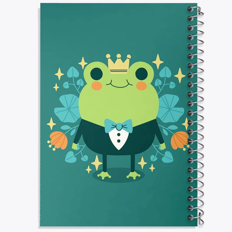 دفتر شطرنجی 50 برگ خندالو طرح قورباغه کد 29169