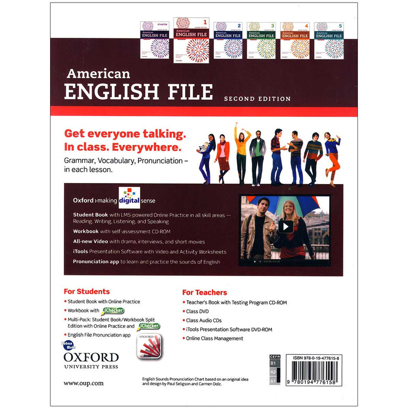 کتاب American English File 1 اثر جمعی از نویسندگان انتشارات زبان مهر کتاب American English File 1 اثر جمعی از نویسندگان انتشارات زبان مهر