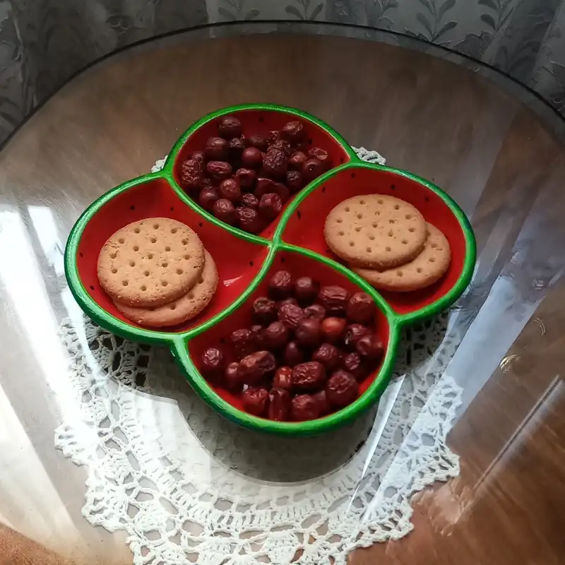 اردور خوری سفالی طرح هندوانه یلدایی مدل Y1120