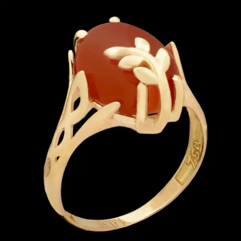 انگشتر طلا 18 عیار زنانه طلای مستجابی مدل 670155