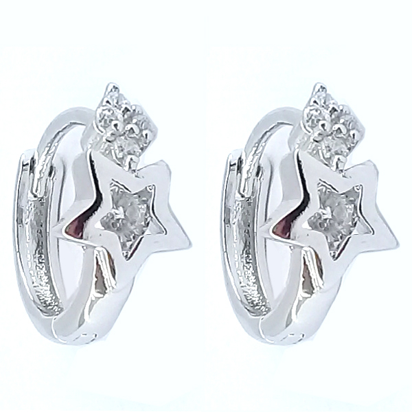 گوشواره دخترانه ژوپینگ مدل نگین کد 1089