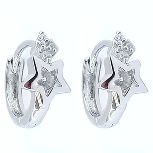 گوشواره دخترانه ژوپینگ مدل نگین کد 1089