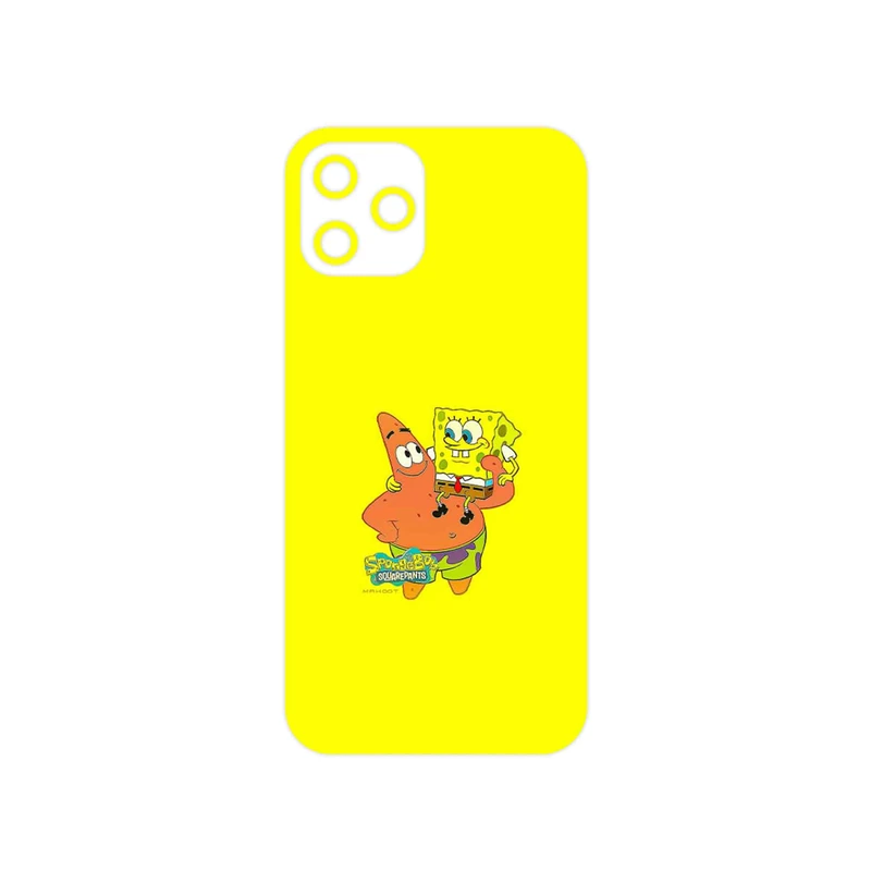 برچسب پوششی ماهوت مدل SpongeBob SquarePants مناسب برای گوشی موبایل اپل iPhone 12 Pro