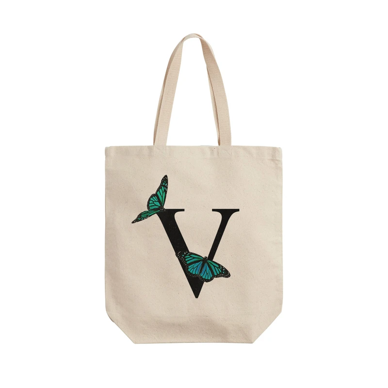 ساک خرید ترمه طراحان ایده مدل حرف V پروانه ای کد cfp3024 - L