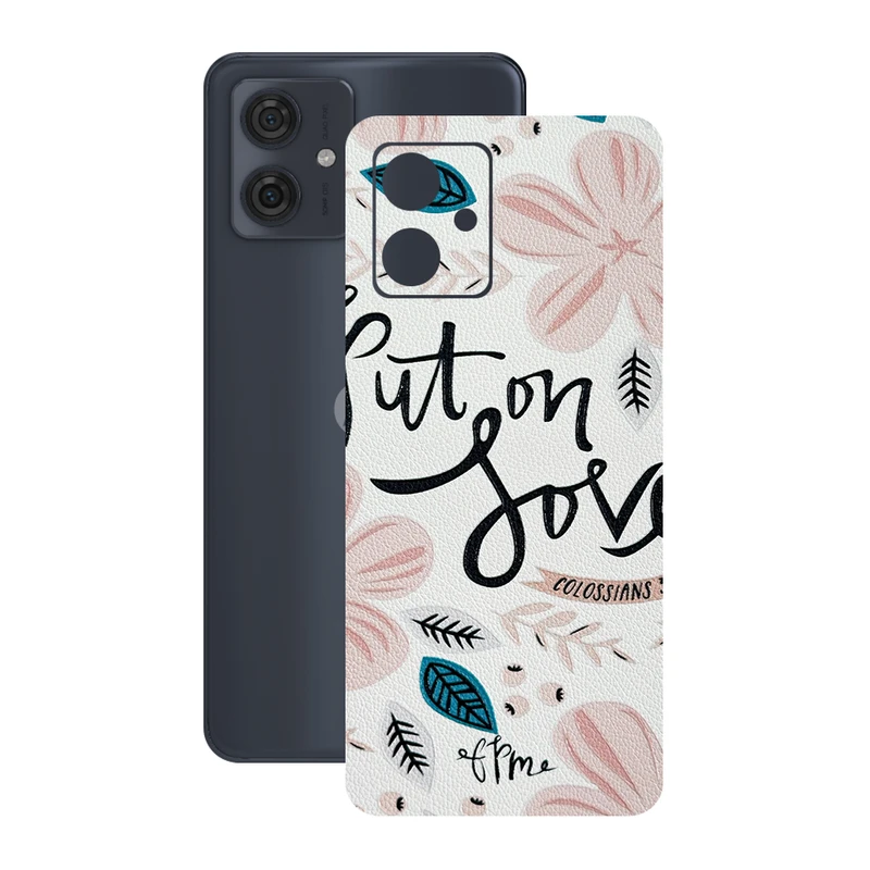 برچسب پوششی ریمکس مدل Leth طرح put on love مناسب برای گوشی موبایل موتورولا Moto G54