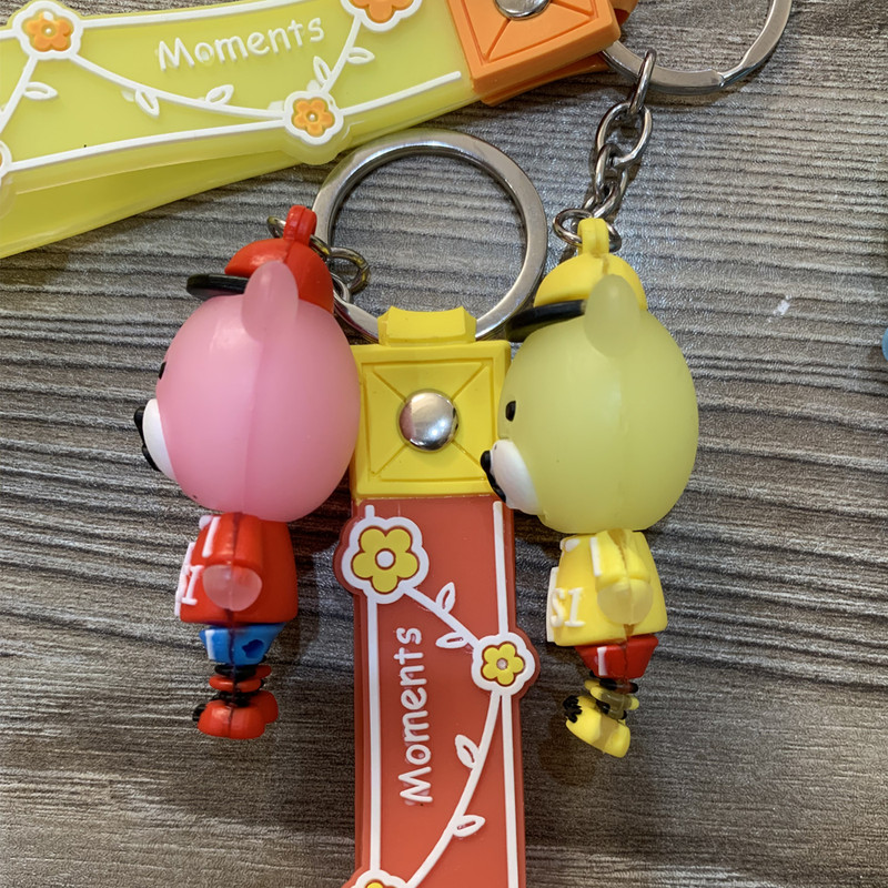 جاکلیدی دخترانه مدل سیلیکونی اکشن فیگور خرس UI-SI