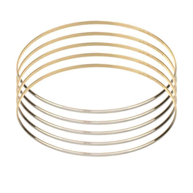 النگو طلا 18 عیار زنانه الن نار مدل مفتولی مجموعه 5 عددی النگو طلا 18 عیار زنانه الن نار مدل مفتولی مجموعه 5 عددی