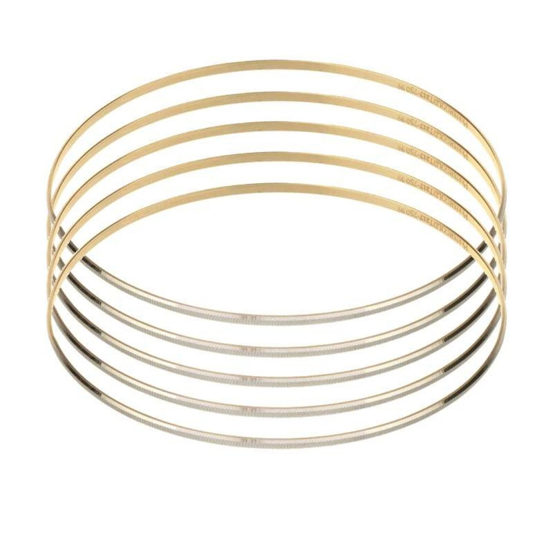 النگو طلا 18 عیار زنانه الن نار مدل مفتولی مجموعه 5 عددی النگو طلا 18 عیار زنانه الن نار مدل مفتولی مجموعه 5 عددی