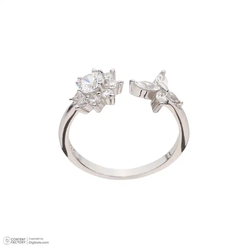 بند انگشتی نقره زنانه شهر جواهر مدل SJ-BR092