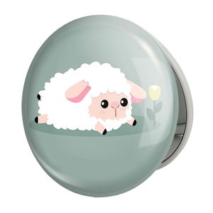 آینه جیبی خندالو طرح گوسفند بامزه مدل تاشو کد 29360