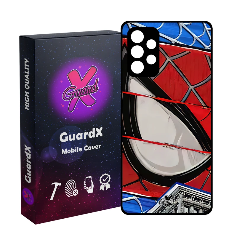 کاور گارد ایکس طرح مرد عنکبوتی مدل Glass10491 مناسب برای گوشی موبایل سامسونگ Galaxy A53