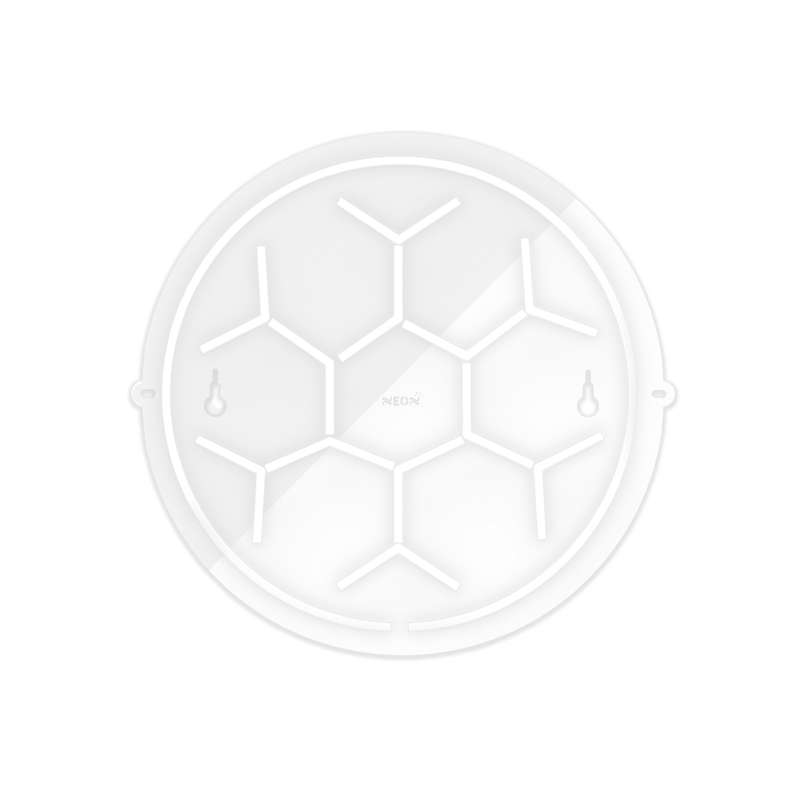 چراغ دیواری نئون دیزاین طرح Soccer-Ball-GL_WHT