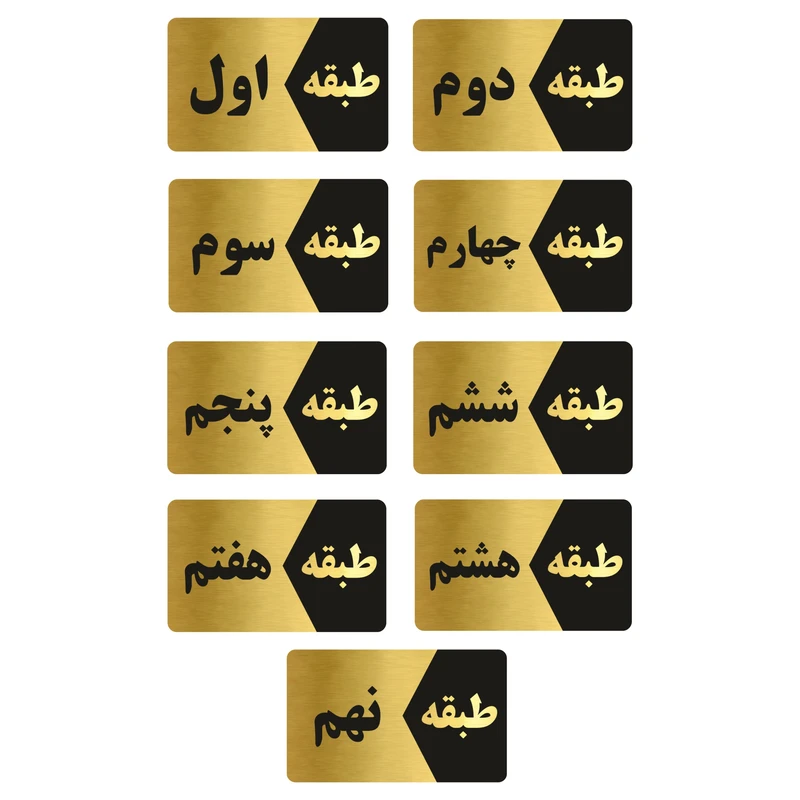 تابلو راهنما طرح طبقات مدل GNG809 مجموعه 9 عددی