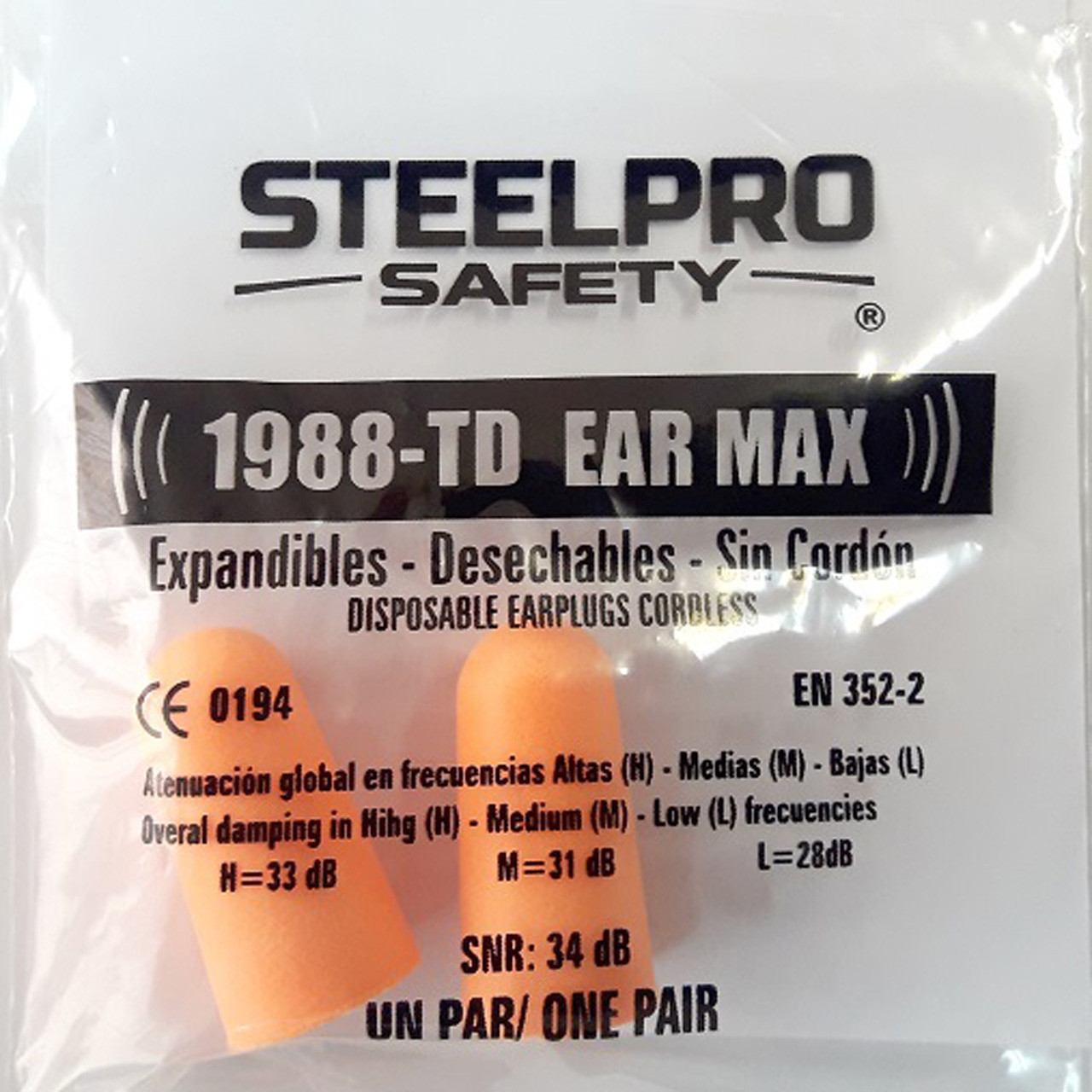 محافظ گوش استیل پرو سیفتی مدل EAR MAX بسته 40 عددی