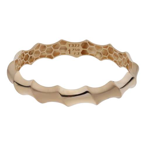 النگو طلا 18عیار زنانه گنجینه هنر خوش نشین مدل L1061 سایز 1