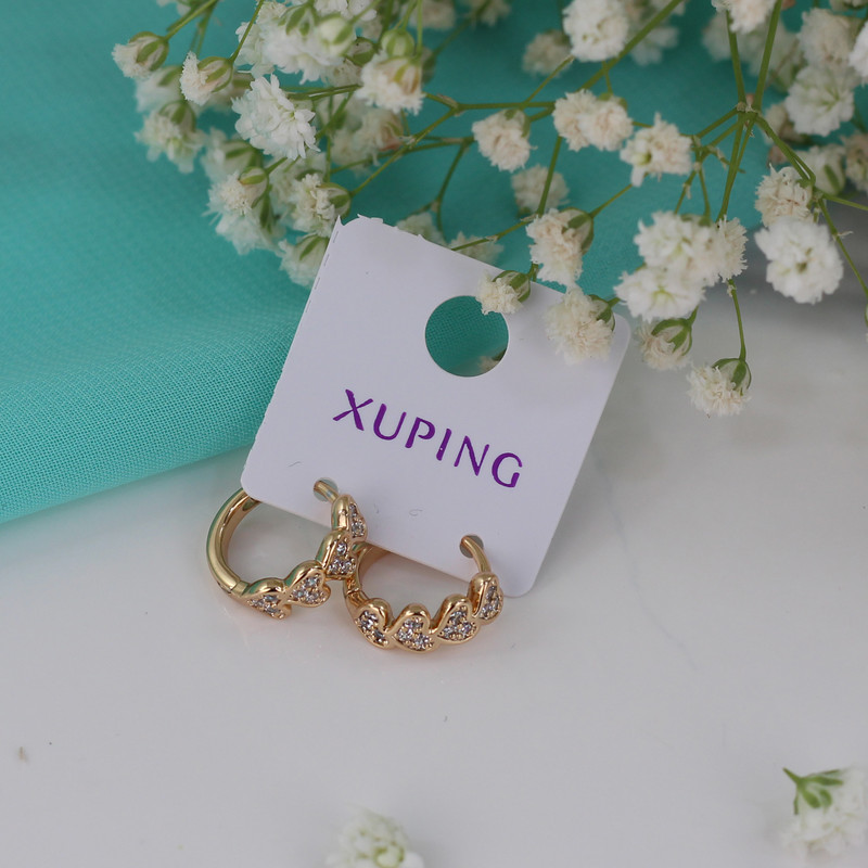 گوشواره زنانه ژوپینگ مدل قلب کد G449