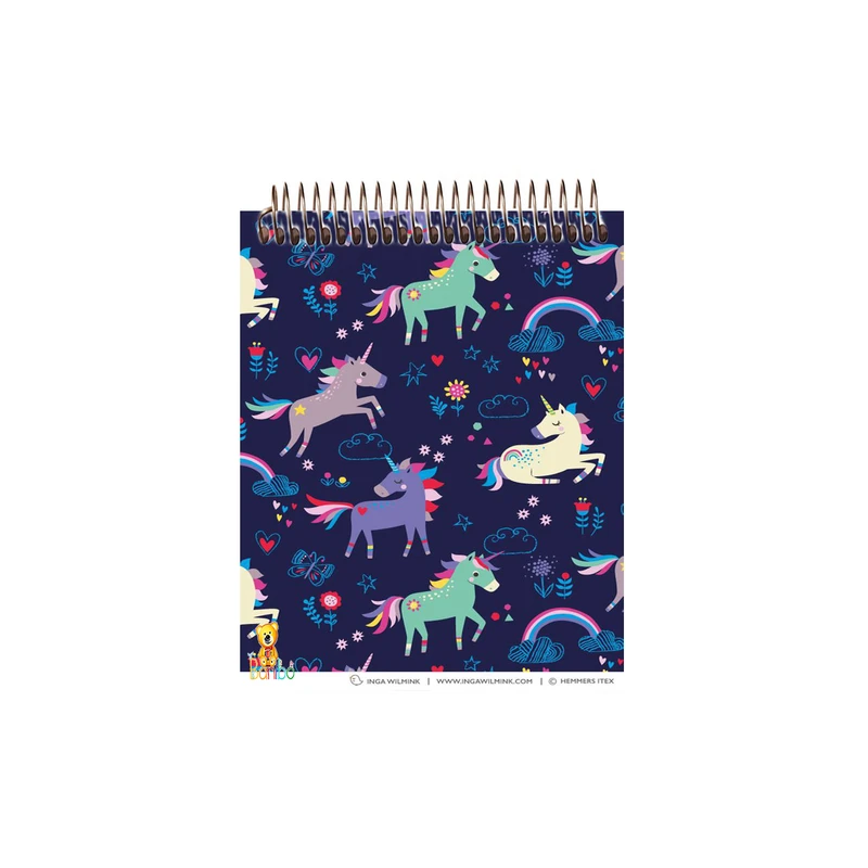 دفتر نقاشی 50 برگ بانیبو مدل اسب تک شاخ کد 997