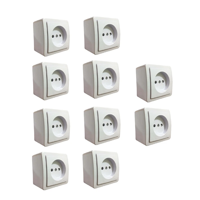 پریز بدون ارت رویان مدل C-11 بسته 10 عددی