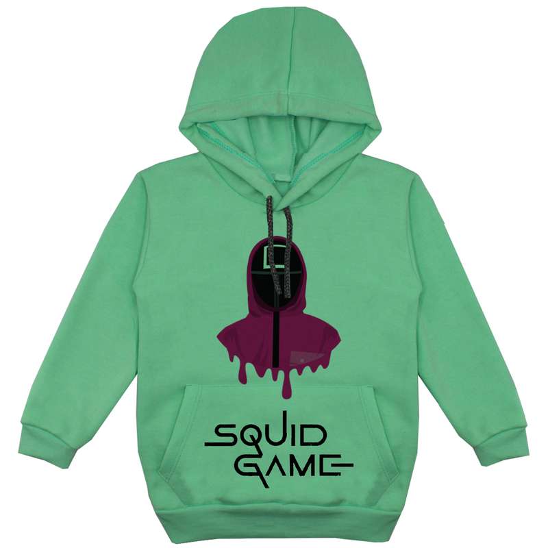 هودی پسرانه مدل بازی مرکب F102  رنگ سبز