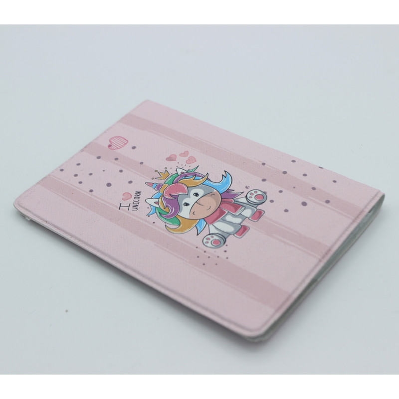 جلد شناسنامه زنانه مدل یونیکورن کد IDM 580