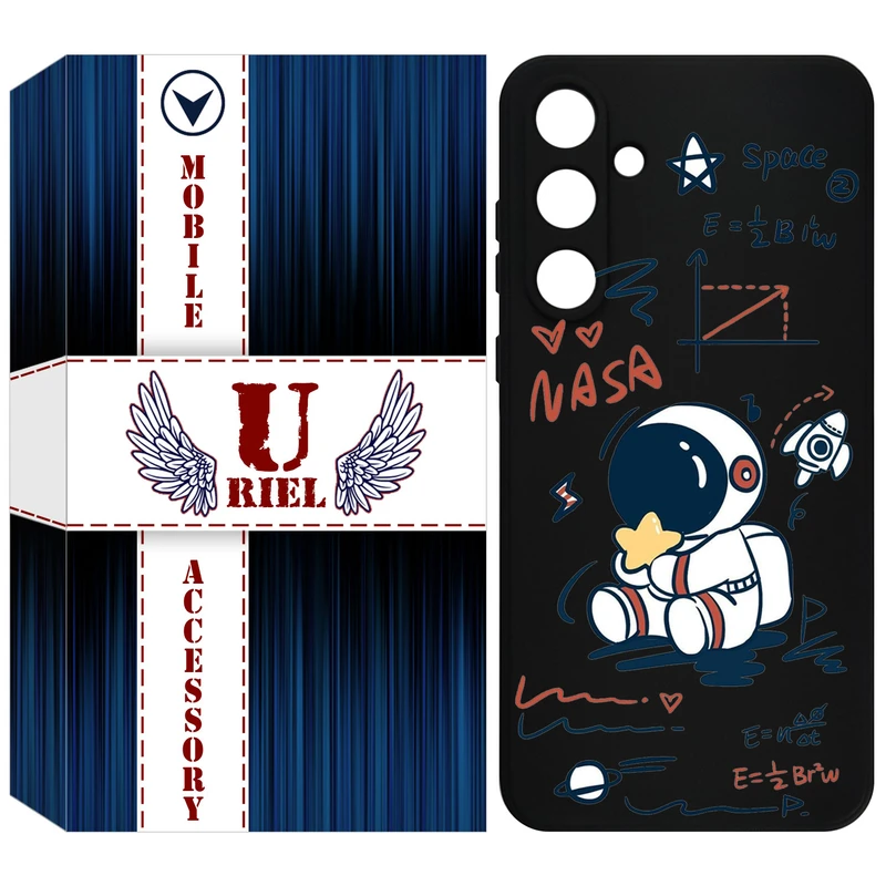 کاور یوریل مدل KSH کد 1 طرح فضانورد مناسب برای گوشی موبایل سامسونگ Galaxy A35