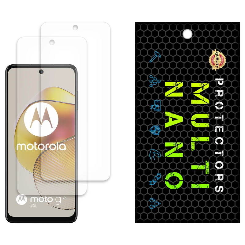 محافظ صفحه نمایش مات مولتی نانو مدل X-S2M مناسب برای گوشی موبایل موتورولا Moto G73 بسته دو عددی