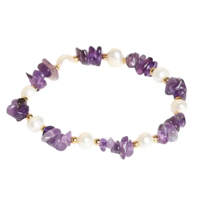 دستبند زنانه مدل آمیتیست کد 1113