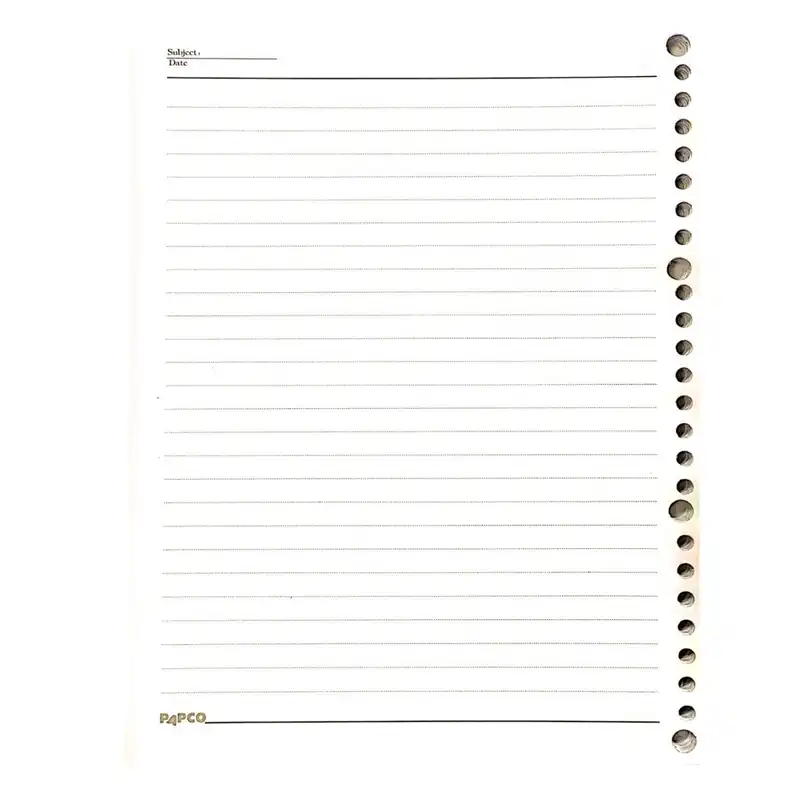 کاغذ کلاسور پاپکو مدل یک خط فارسی کد NB-606-SH