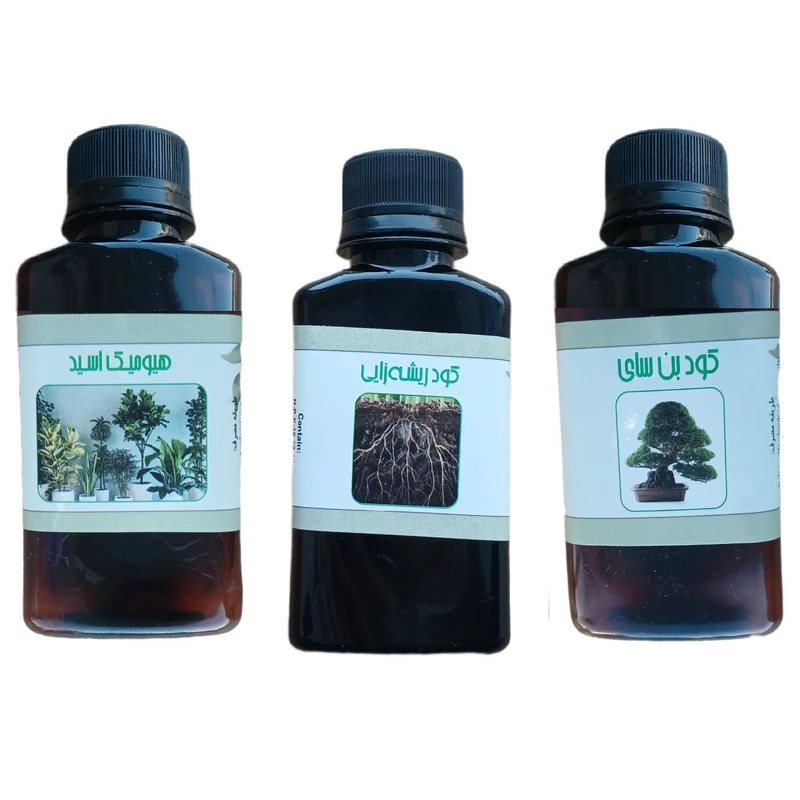 کود مایع هیومیک اسید و بن سای و کود ریشه زایی مدل life drop حجم 110 میلی لیتر بسته 3 عددی