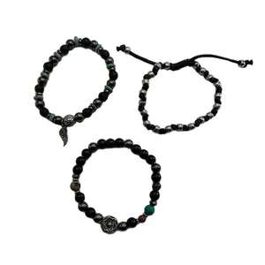 دستبند زنانه اچ اند ام مدل SS 0147  مجموعه 3 عددی