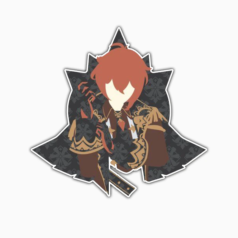 استیکر لپ تاپ و موبایل بووم طرح Anime Genshin Impact کد PS79