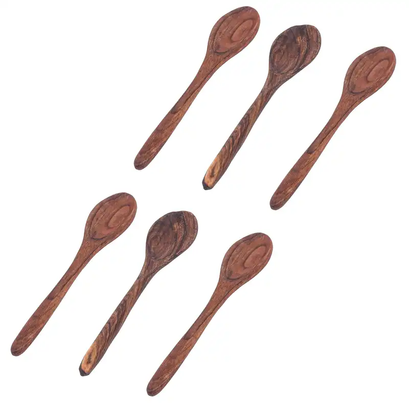 قاشق مدل چوبی کد 01 مجموعه 6 عددی