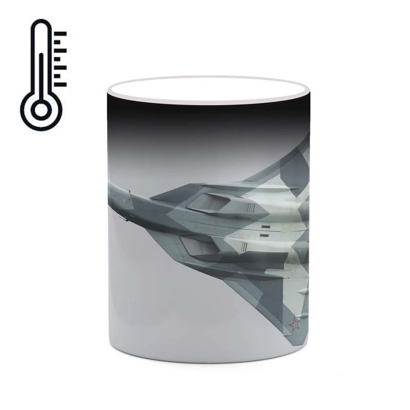 ماگ حرارتی کاکتی مدل هواپیمای جنگنده کد mgh20374