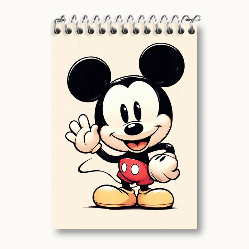 دفتر یادداشت 50 برگ خندالو طرح میکی موس کد N4016