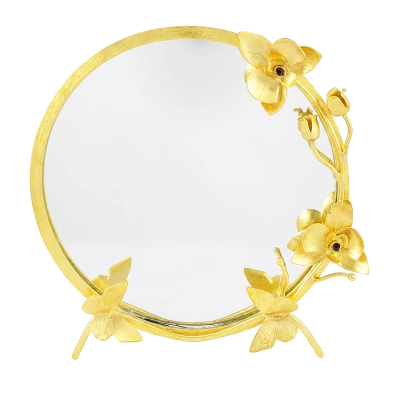 آینه رومیزی مدل گل ارکیده 