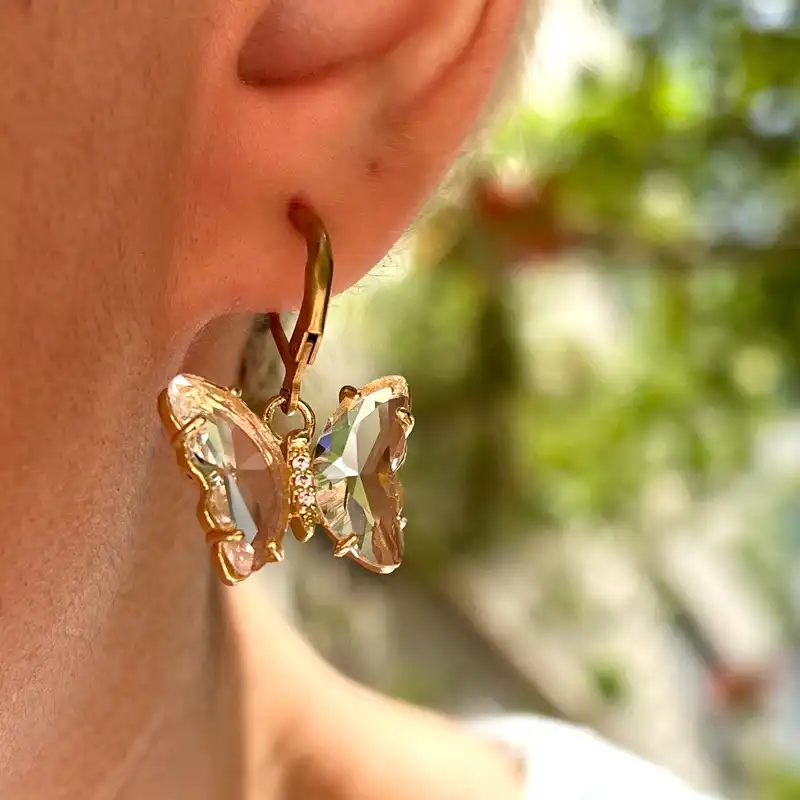 نیم ست زنانه مدل پروانه کریستالی